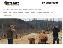 Tablet Screenshot of ontargetsportingarms.com